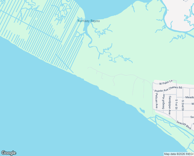 map of restaurants, bars, coffee shops, grocery stores, and more near 12001 Pointe Aux Chenes Road in Ocean Springs