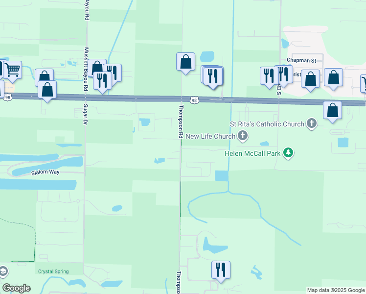 map of restaurants, bars, coffee shops, grocery stores, and more near 11 Woodshire Drive in Santa Rosa Beach