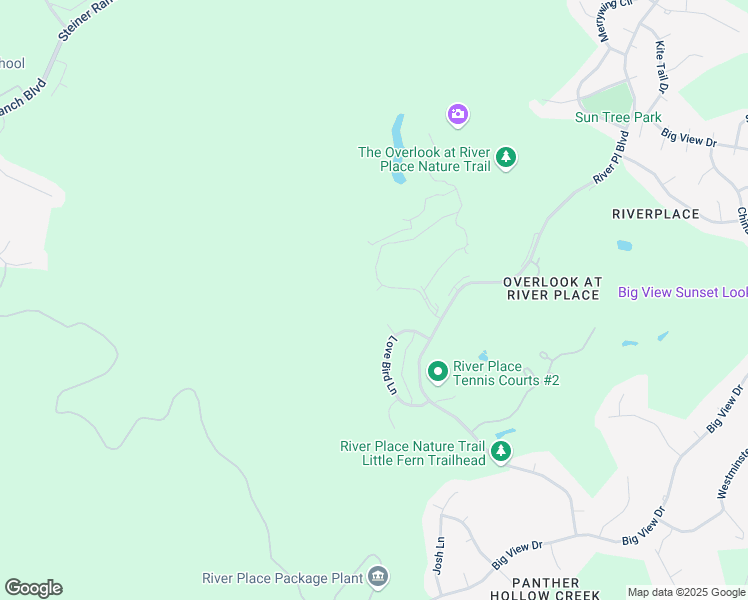 map of restaurants, bars, coffee shops, grocery stores, and more near 4201 Range View Cove in Austin