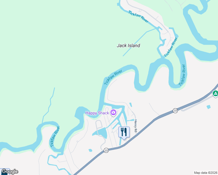 map of restaurants, bars, coffee shops, grocery stores, and more near 20775 Henry Road in Springfield