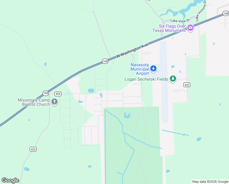 map of restaurants, bars, coffee shops, grocery stores, and more near 7704 Bunker Drive in Navasota