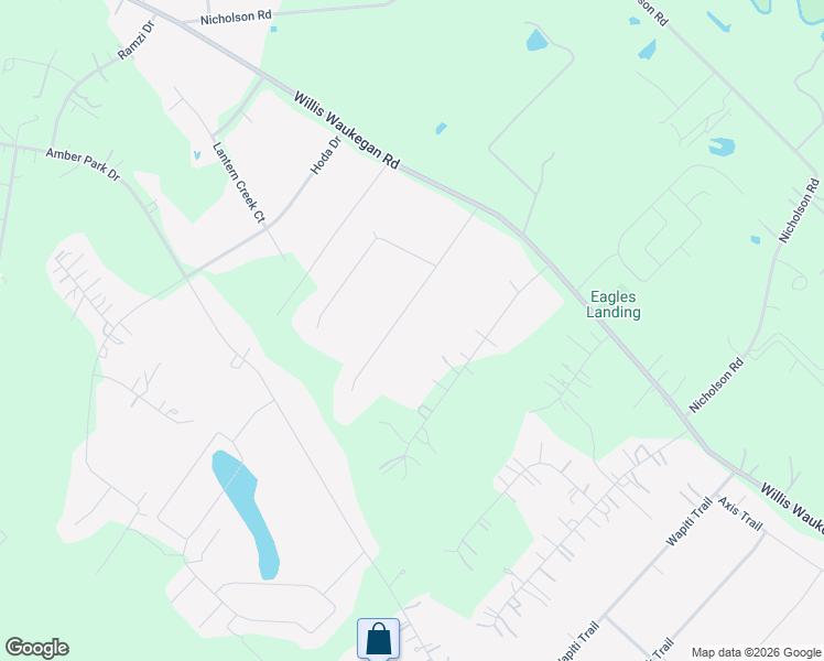 map of restaurants, bars, coffee shops, grocery stores, and more near 9114 Red Stag Lane in Conroe