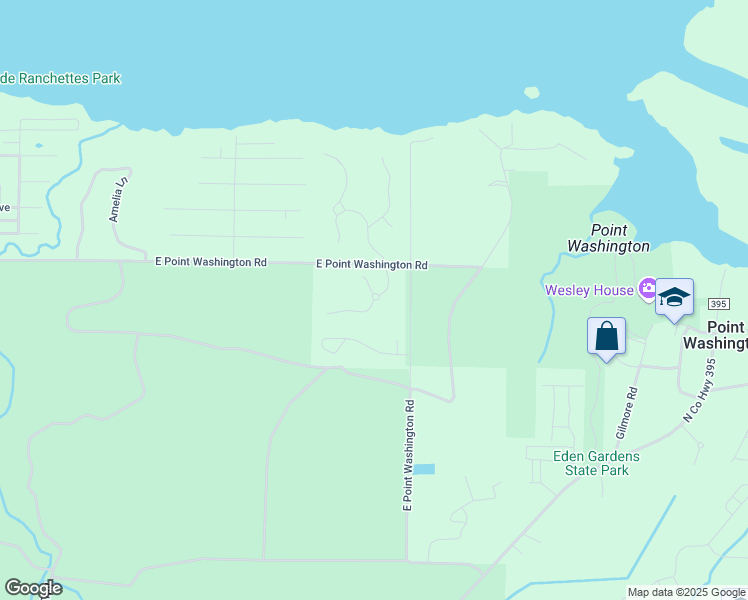 map of restaurants, bars, coffee shops, grocery stores, and more near Woodbriar Drive in Walton County