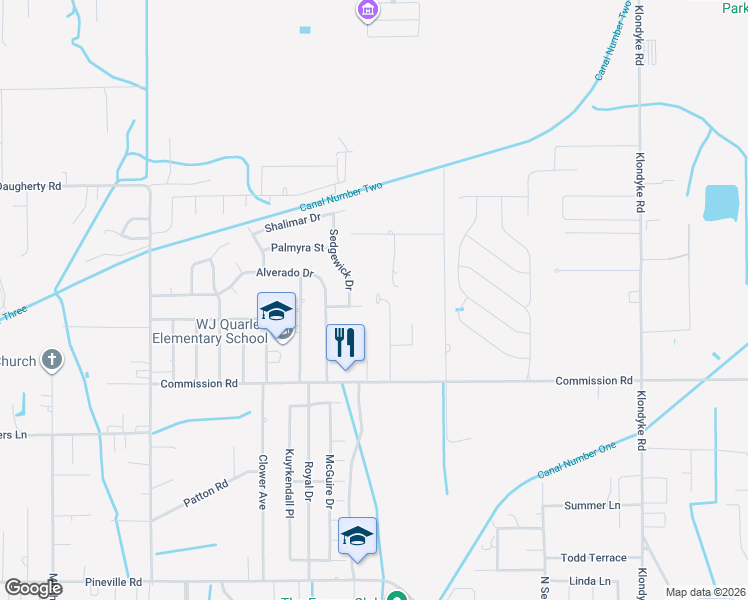 map of restaurants, bars, coffee shops, grocery stores, and more near 6021 Red Gate Drive in Long Beach