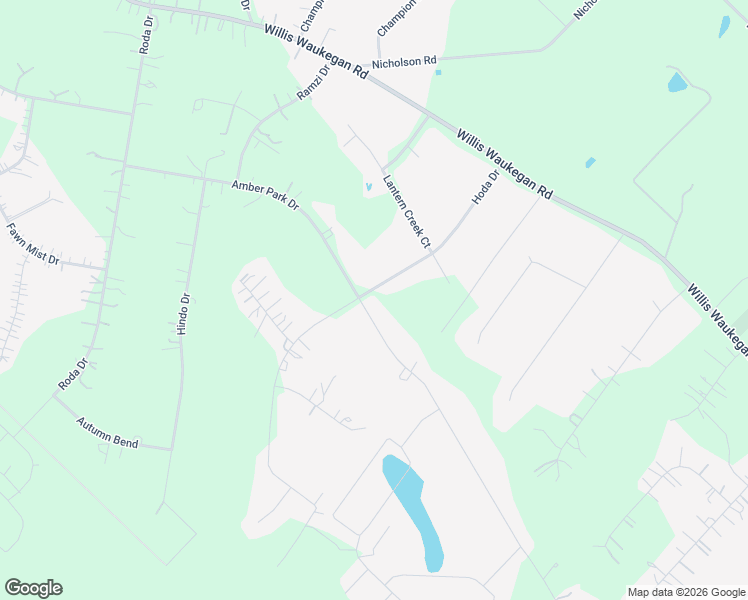map of restaurants, bars, coffee shops, grocery stores, and more near 8420 Hoda Drive in Conroe