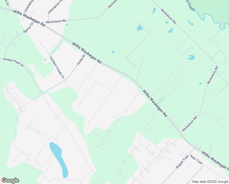 map of restaurants, bars, coffee shops, grocery stores, and more near 9154 Red Stag Court in Conroe