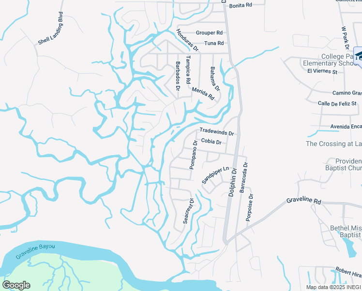 map of restaurants, bars, coffee shops, grocery stores, and more near 2201 Tradewinds Drive in Gautier
