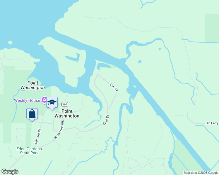 map of restaurants, bars, coffee shops, grocery stores, and more near 279 Eve Circle in Santa Rosa Beach