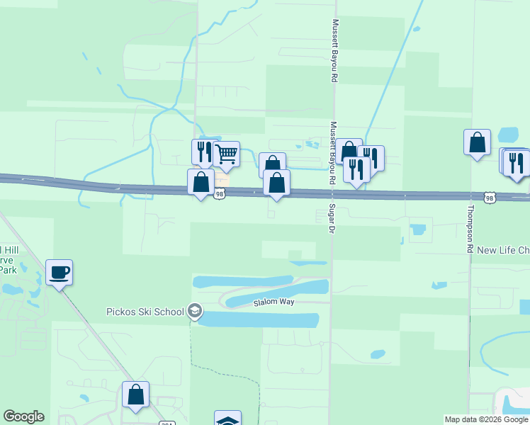 map of restaurants, bars, coffee shops, grocery stores, and more near 4855 U.S. 98 in Santa Rosa Beach