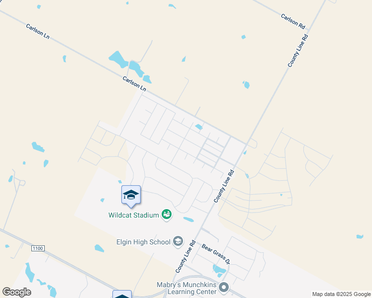 map of restaurants, bars, coffee shops, grocery stores, and more near 14416 Martial Eagle Drive in Elgin