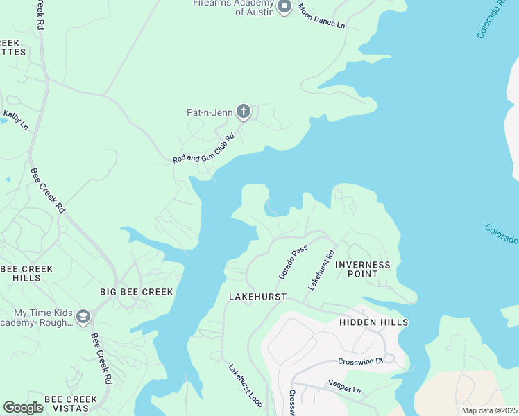 map of restaurants, bars, coffee shops, grocery stores, and more near 19817 Lakehurst Loop in Spicewood