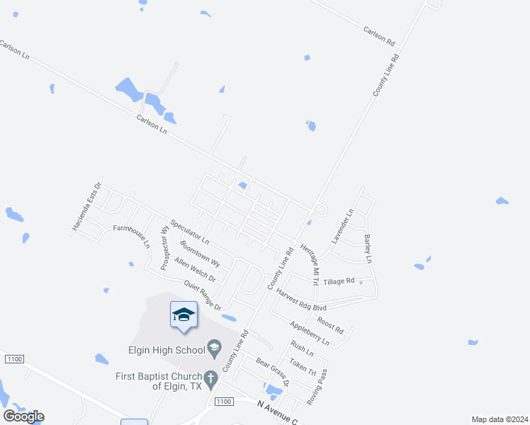 map of restaurants, bars, coffee shops, grocery stores, and more near 18729 Spotted Eagle Lane in Elgin