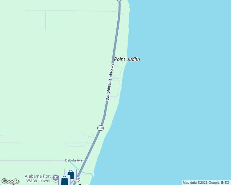 map of restaurants, bars, coffee shops, grocery stores, and more near 15201 Dauphin Island Parkway in Coden