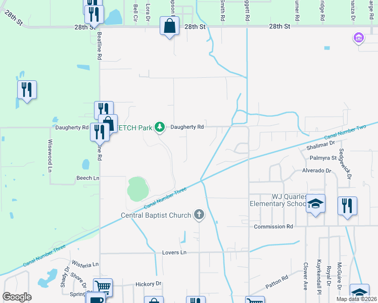 map of restaurants, bars, coffee shops, grocery stores, and more near in Long Beach