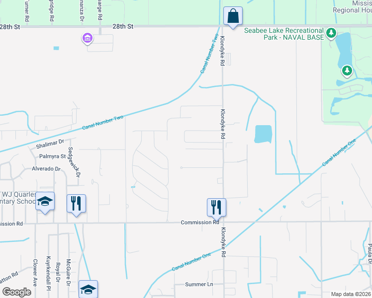 map of restaurants, bars, coffee shops, grocery stores, and more near 19098 Dorothy Lane in Long Beach