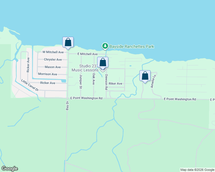 map of restaurants, bars, coffee shops, grocery stores, and more near 123 Dawson Road in Santa Rosa Beach