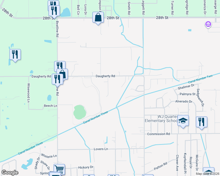 map of restaurants, bars, coffee shops, grocery stores, and more near in Long Beach