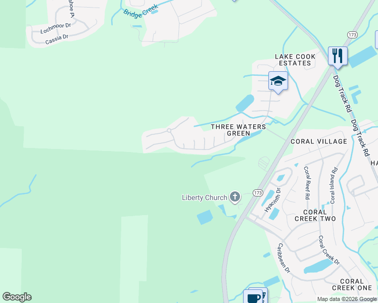 map of restaurants, bars, coffee shops, grocery stores, and more near 660 Carrier Drive in Pensacola