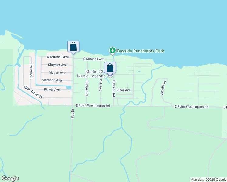 map of restaurants, bars, coffee shops, grocery stores, and more near 123 Dawson Road in Santa Rosa Beach