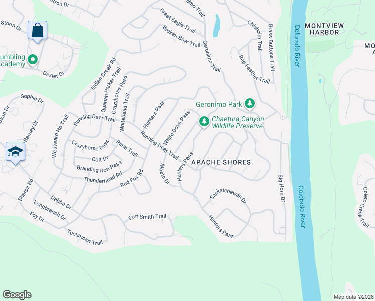 map of restaurants, bars, coffee shops, grocery stores, and more near 2007 Rain Water Drive in Austin