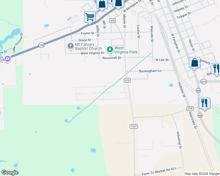 map of restaurants, bars, coffee shops, grocery stores, and more near 707 Heritage Drive in Navasota