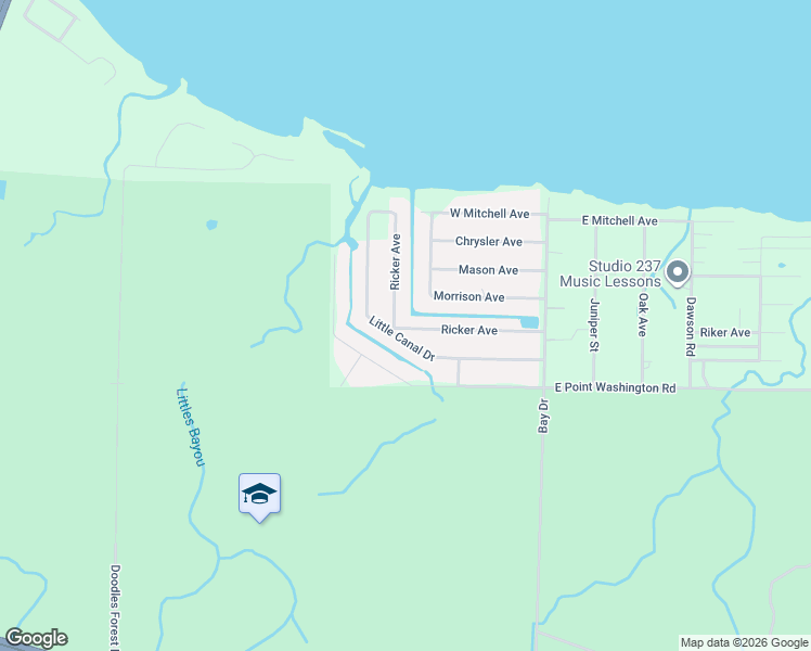 map of restaurants, bars, coffee shops, grocery stores, and more near 394 Little Canal Drive in Santa Rosa Beach