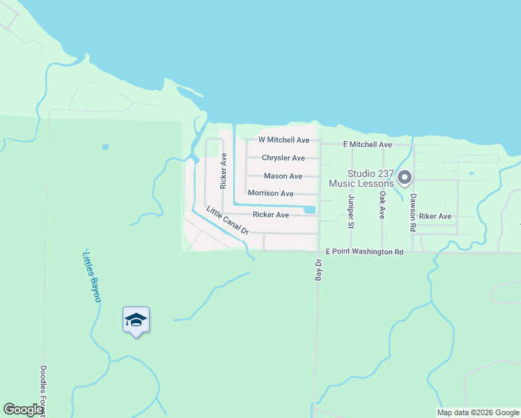 map of restaurants, bars, coffee shops, grocery stores, and more near 11 Ricker Avenue in Santa Rosa Beach