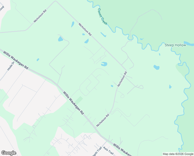 map of restaurants, bars, coffee shops, grocery stores, and more near 13080 Nicholson Road in Conroe