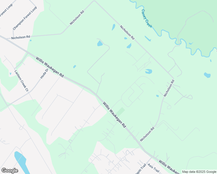 map of restaurants, bars, coffee shops, grocery stores, and more near 12761 Willis Waukegan Road in Conroe