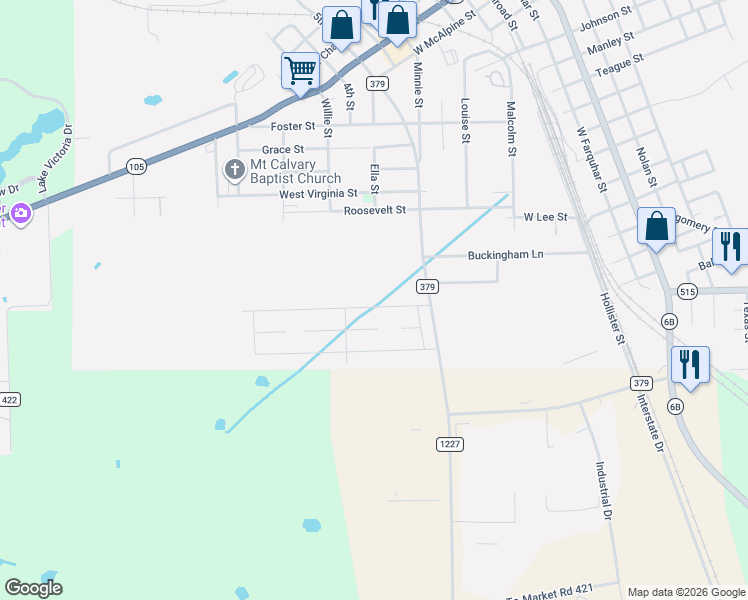 map of restaurants, bars, coffee shops, grocery stores, and more near 707 Heritage Drive in Navasota