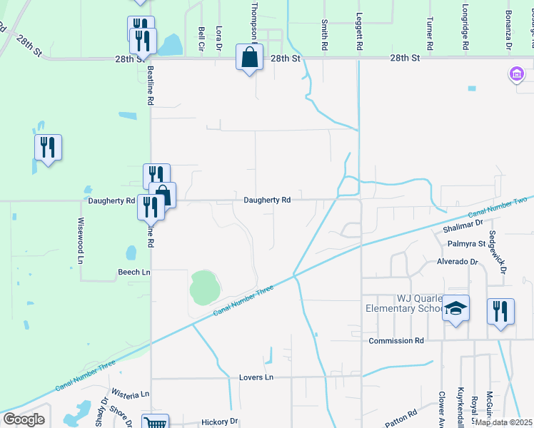 map of restaurants, bars, coffee shops, grocery stores, and more near in Long Beach