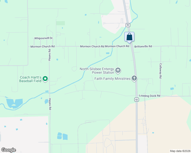 map of restaurants, bars, coffee shops, grocery stores, and more near 1008 Walter Lane in Silsbee
