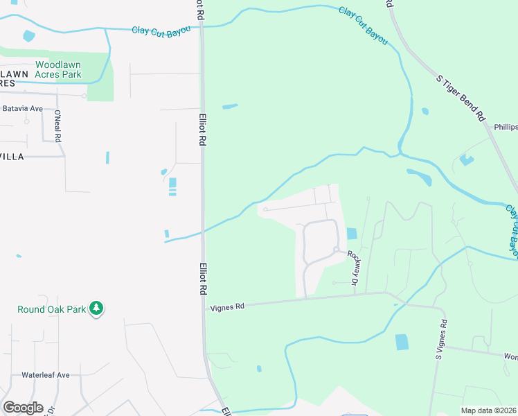 map of restaurants, bars, coffee shops, grocery stores, and more near 18121 Vis-A-Vis Avenue in Baton Rouge