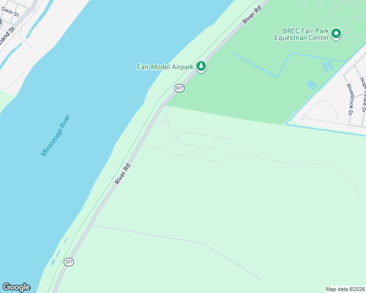 map of restaurants, bars, coffee shops, grocery stores, and more near 6494 Louisiana 327 in Baton Rouge