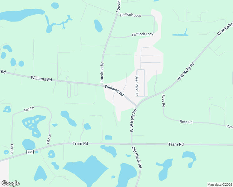 map of restaurants, bars, coffee shops, grocery stores, and more near 6410 Williams Road in Tallahassee