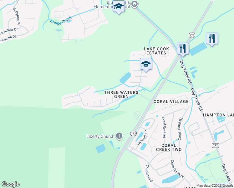 map of restaurants, bars, coffee shops, grocery stores, and more near 39 Serenata Court in Pensacola