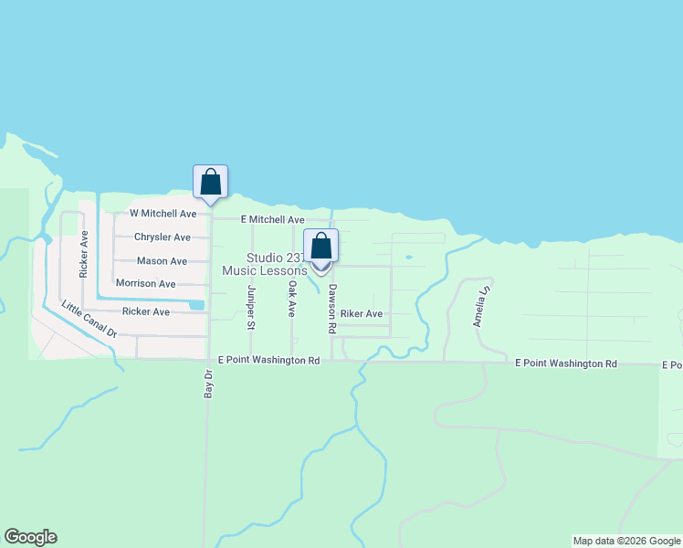 map of restaurants, bars, coffee shops, grocery stores, and more near 237 Dawson Road in Santa Rosa Beach