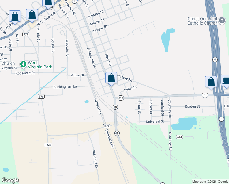 map of restaurants, bars, coffee shops, grocery stores, and more near 1500 South Lasalle Street in Navasota