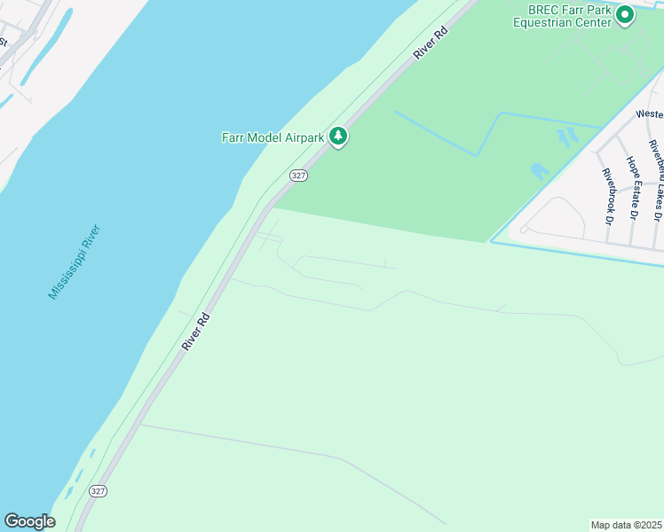 map of restaurants, bars, coffee shops, grocery stores, and more near 5639-6787 River Road in Baton Rouge