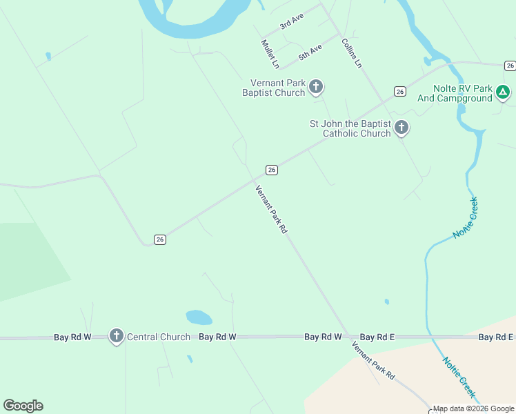 map of restaurants, bars, coffee shops, grocery stores, and more near 10555 Vernant Park Road in Foley