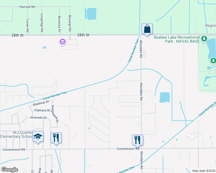 map of restaurants, bars, coffee shops, grocery stores, and more near 19098 Dorothy Lane in Long Beach