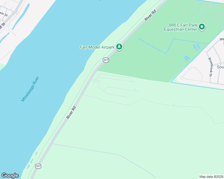 map of restaurants, bars, coffee shops, grocery stores, and more near 5639-6787 River Road in Baton Rouge