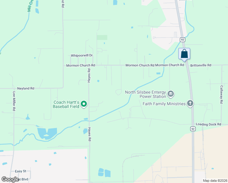 map of restaurants, bars, coffee shops, grocery stores, and more near 1008 Walter Lane in Silsbee