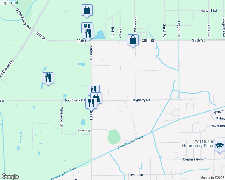 map of restaurants, bars, coffee shops, grocery stores, and more near 110 Cedar Place Cove in Long Beach