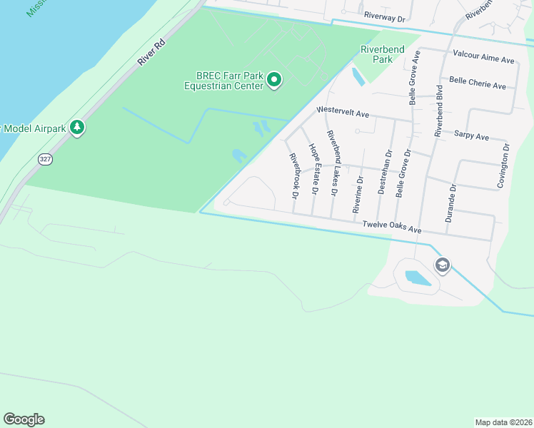 map of restaurants, bars, coffee shops, grocery stores, and more near 3817 Twelve Oaks Avenue in Baton Rouge