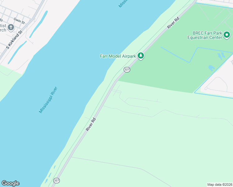 map of restaurants, bars, coffee shops, grocery stores, and more near 6410 River Road in Baton Rouge