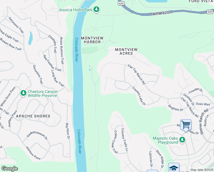 map of restaurants, bars, coffee shops, grocery stores, and more near 3117 Rippling Creek Court in Austin