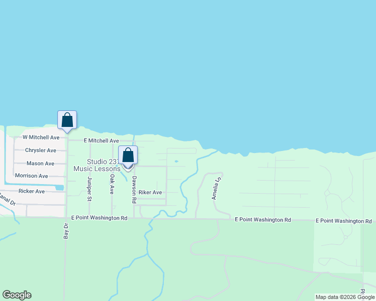 map of restaurants, bars, coffee shops, grocery stores, and more near 107 Silverleaf Lane in Santa Rosa Beach