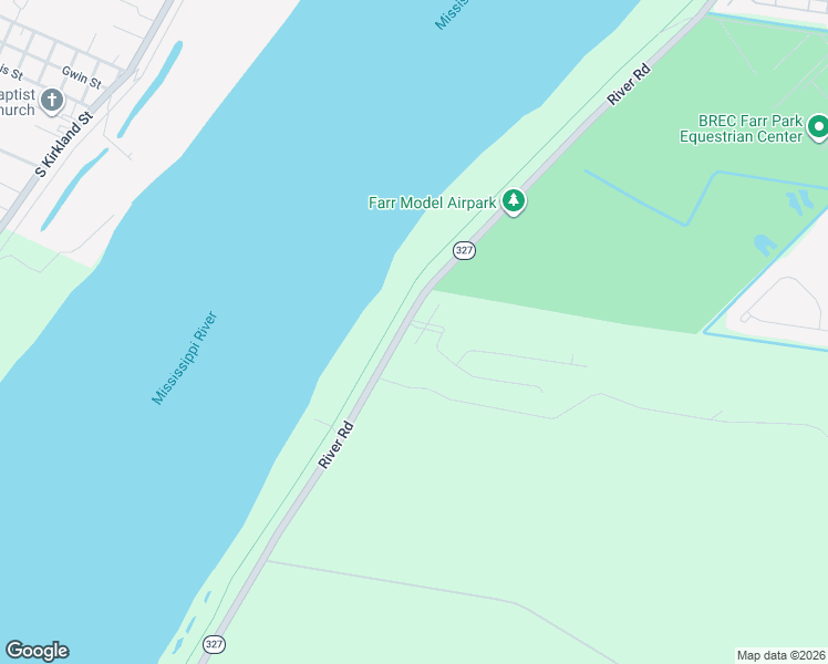 map of restaurants, bars, coffee shops, grocery stores, and more near 6410 River Road in Baton Rouge