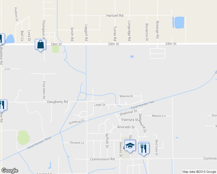 map of restaurants, bars, coffee shops, grocery stores, and more near 20023 Townsend Flurry Road in Long Beach
